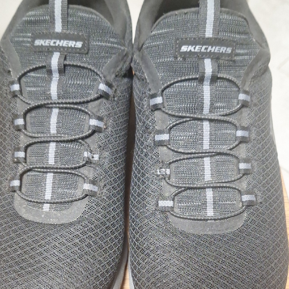 Skechers Charcoal Mesh Sneakers